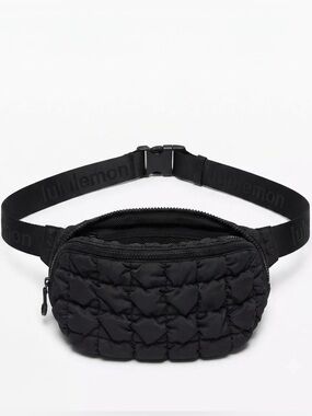 Lole Black Quilted Waist Bag Fanny Pack